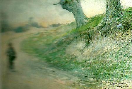 Carl Larsson vagen till grez oil painting image